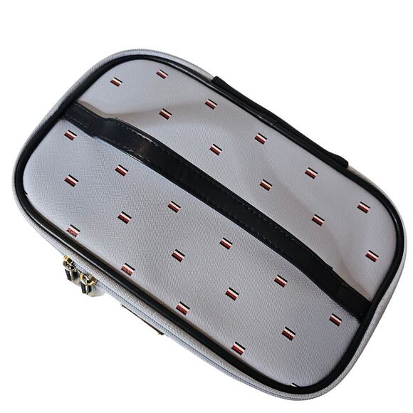 Tommy Hillfiger NWOT Logo Makeup Bag. Y2K. Minimalist. Travel. Blue Red White - Picture 11 of 13